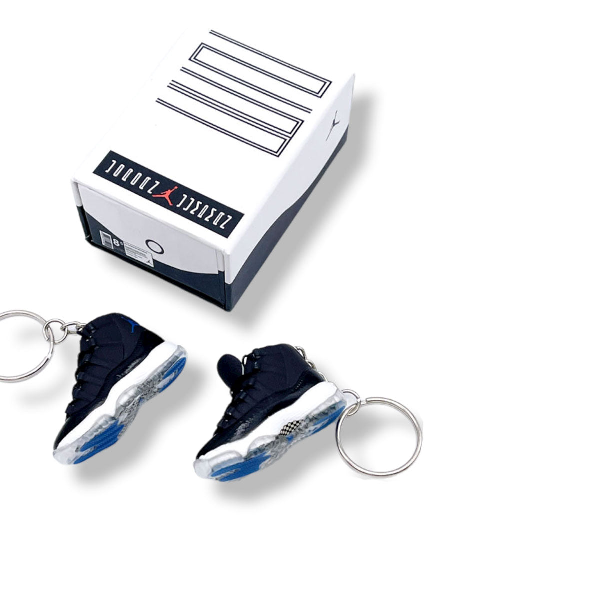 NTWRK - 3D Sneaker Keychain- Air Jordan 11 Concord Pair