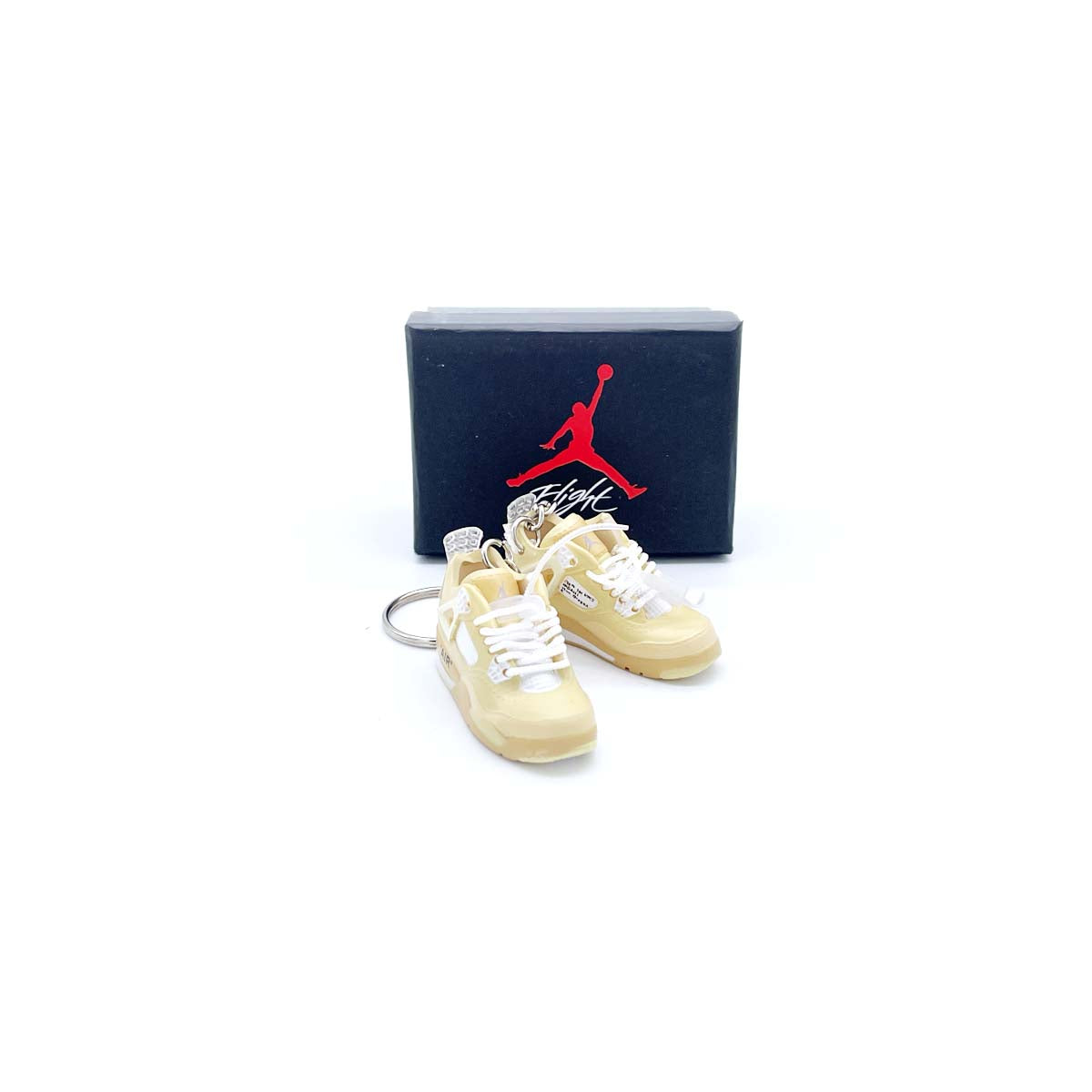 Nike Air Jordan 4 Retro X Off-white Sail Keyring (Pair with box)