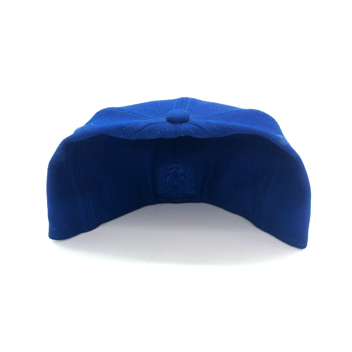 New Era X Secret Society 59fifty Triple Blue Trust Logo Fitted Hat Blu Kickzstore