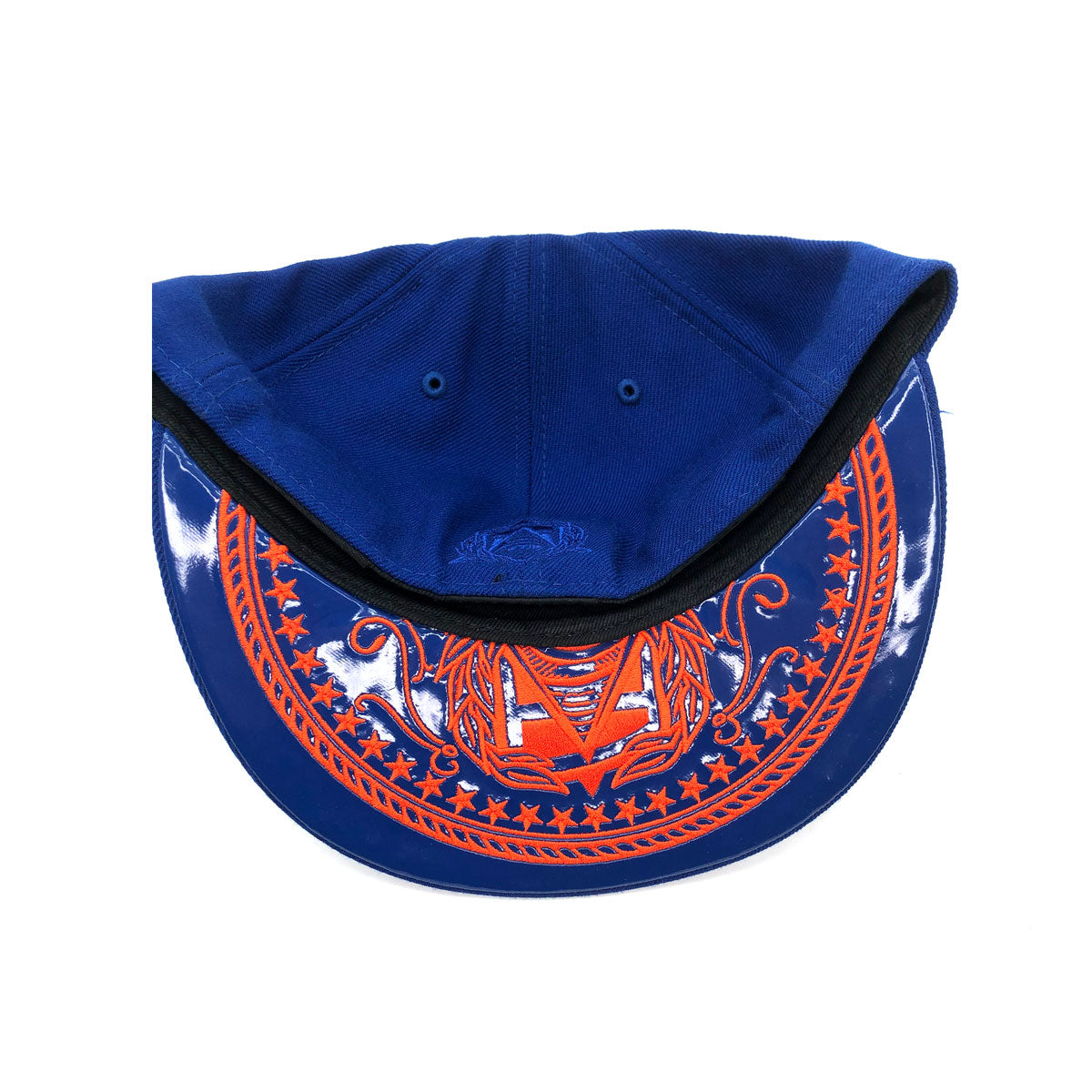 New Era X Secret Society 59fifty Triple Blue Trust Logo Fitted Hat Blu Kickzstore