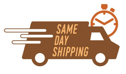Same day shipping on orders before 10am PST.