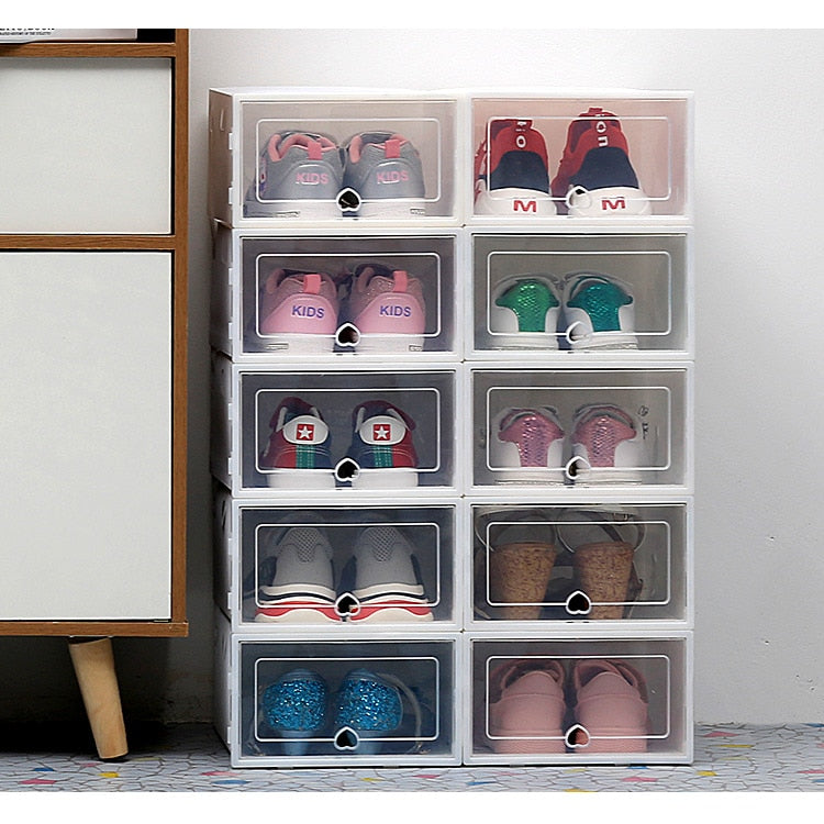 shoe storage with boxes