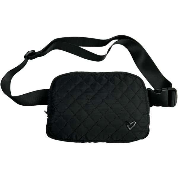 Dixie Nylon Belt/Crossbody Bag- Black - preneLOVE®