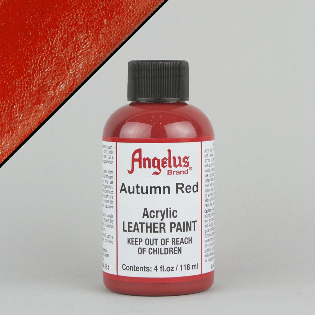 Angelus Leather Paint 4oz - Autumn Red 