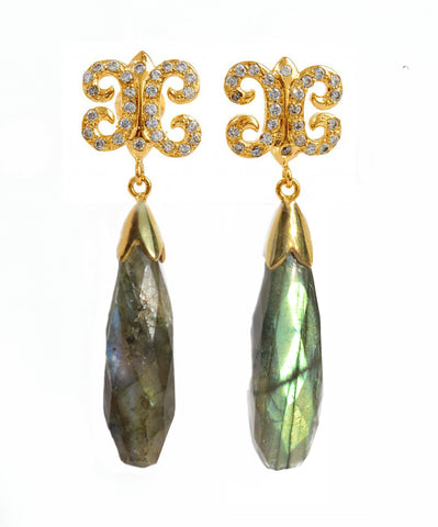 Labradorite Arabesque Drops - Suz Somersall