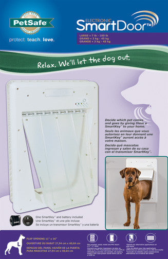 Photo 1 of PetSafe NEVER RUST Electronic Pet Door - Automatic Dog and Cat Door - For Large Pets - Pets up to 100 lb
