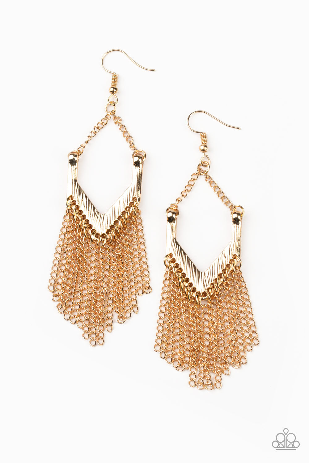 gold fashion earrings
