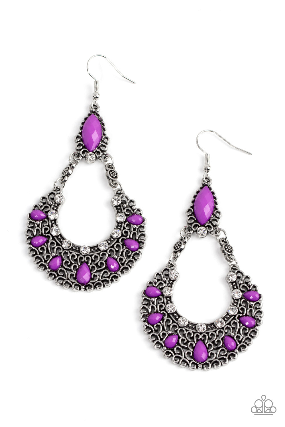 paparazzi jewelry purple earrings