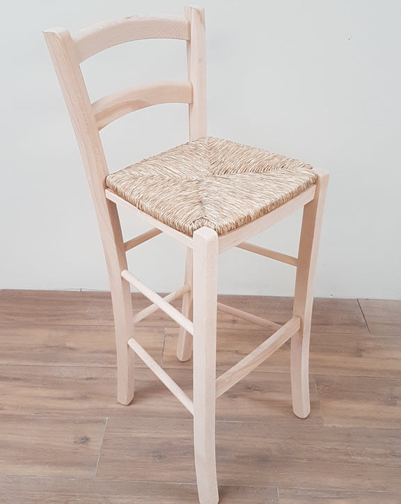 High Back Stools With Rush Seat Country Life Furniture Quality