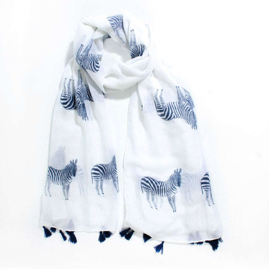 white summer scarf