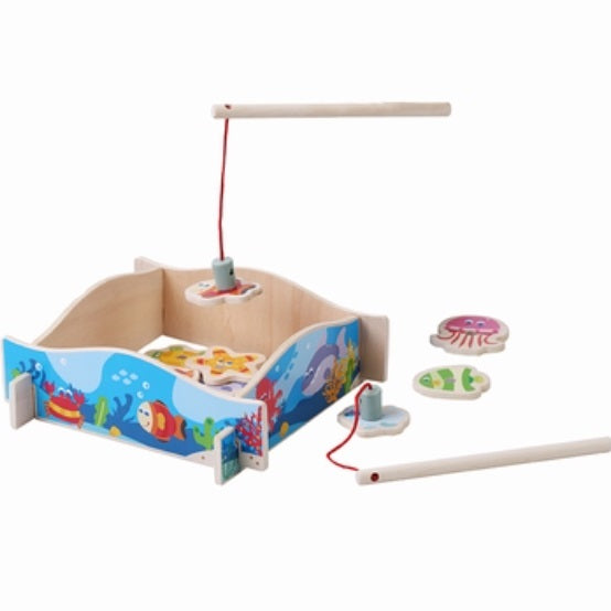 Wooden Fishing, Playtive Junior Wooden Fishing Game Educational