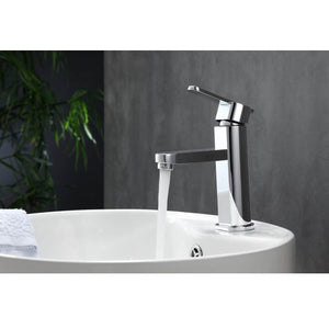 KUBEBATH Aqua Roundo AFB033 Single Lever Bathroom Faucet in Chrome, View 3