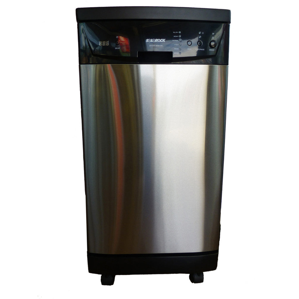 SOLOROCK 18" Portable Dishwasher - Deluxe Stainless Steel | SoloRock