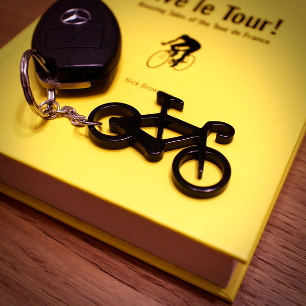 Allor Road Bike Key Ring / Bike Bottle Opener - Black