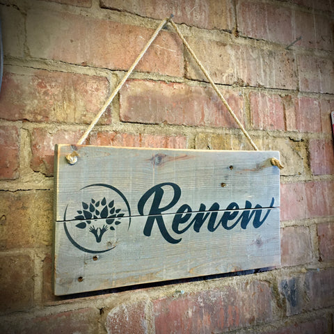 Renew Handmade Wooden Pallet Sign 