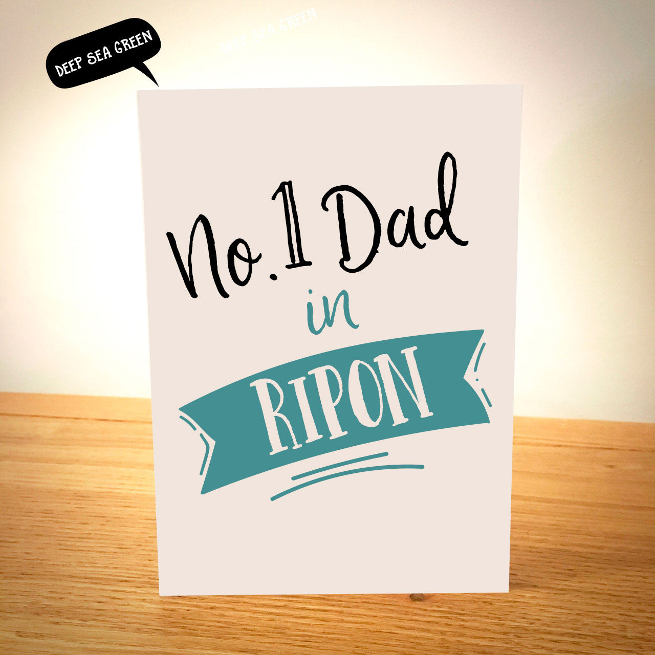 No 1 Dad In Personalised Father S Day Card Elliebeanprints