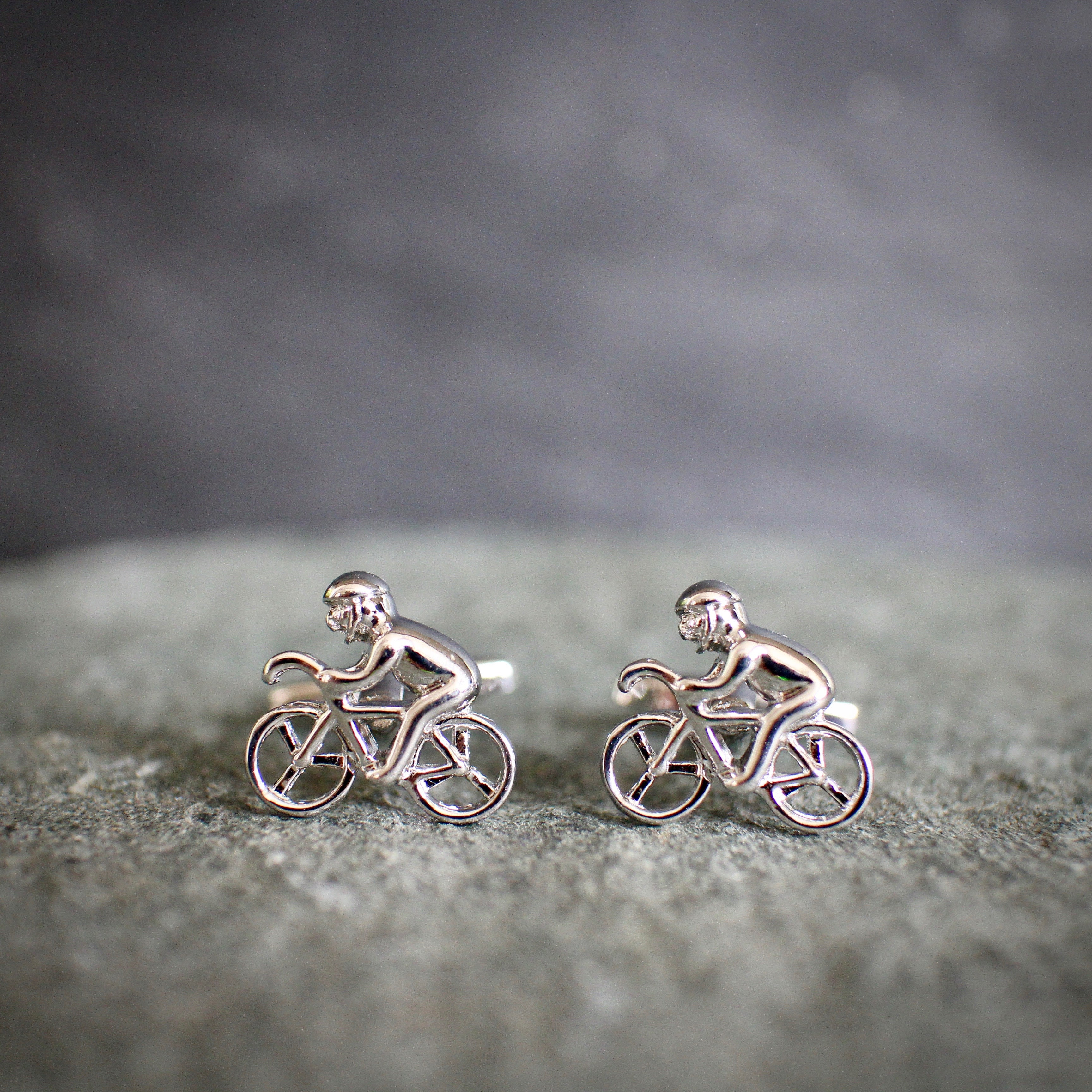 Bike chain cufflinks