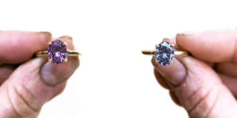 Color Change Sapphire Ring