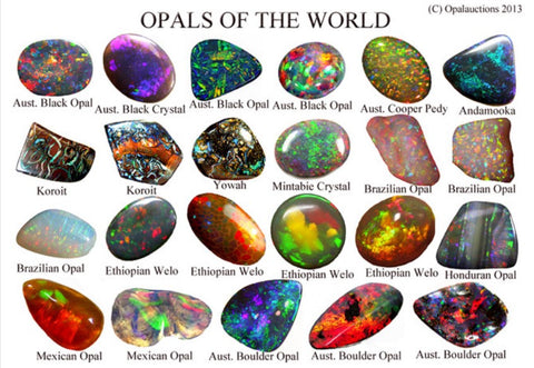 Opals from around the world