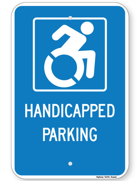 Blue Handicapped Parking | ADA Signs | Highway Traffic Supply