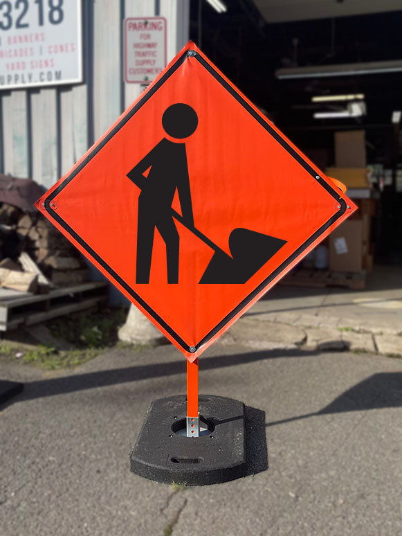 construction road sign