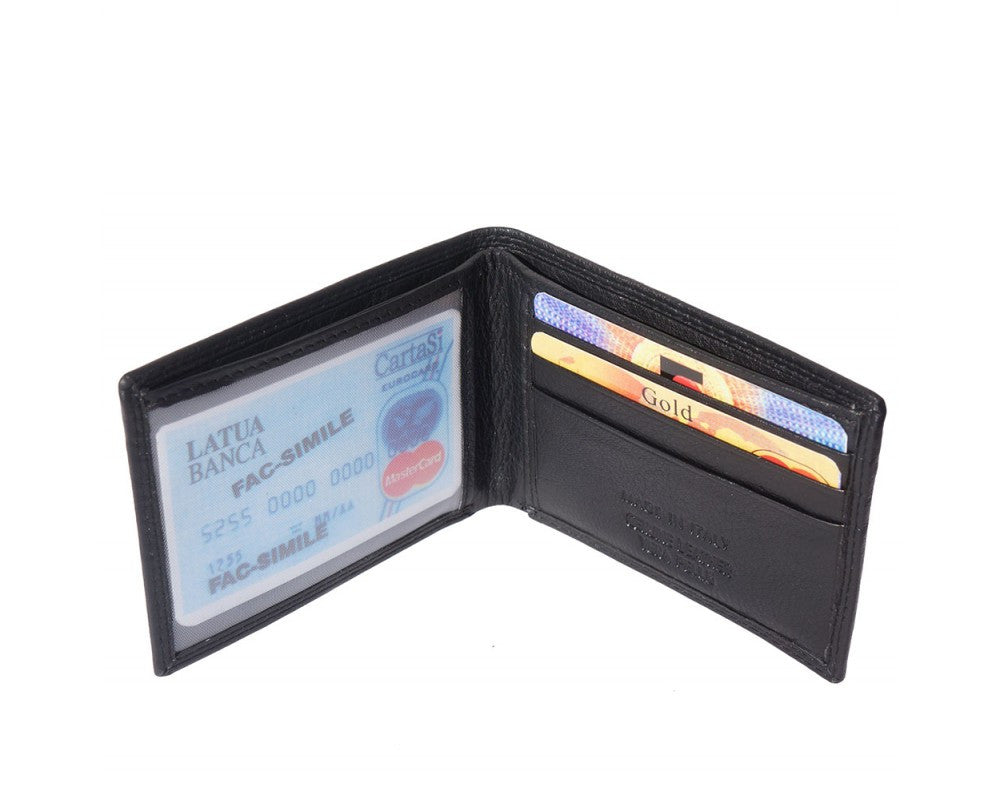 Mini Thin Wallet in Soft Calf Skin Leather Multi Colors | Maine-Line ...