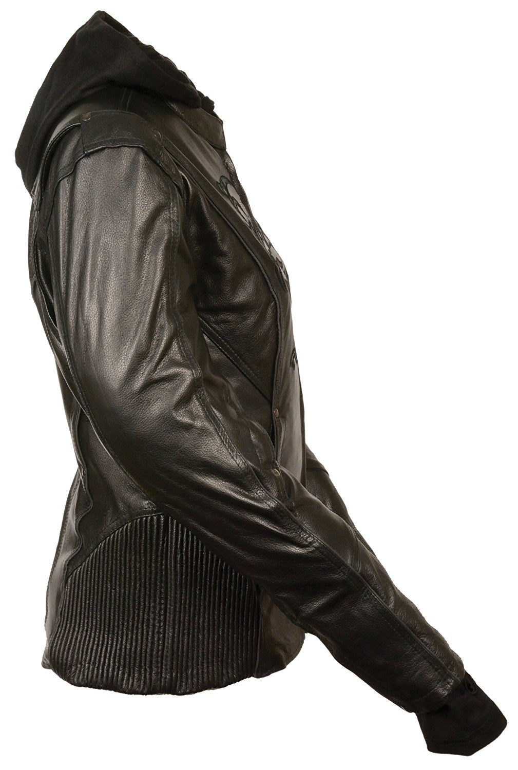 Milwaukee Womens 34th Leather Jacket Black Maine Line Leather 8503