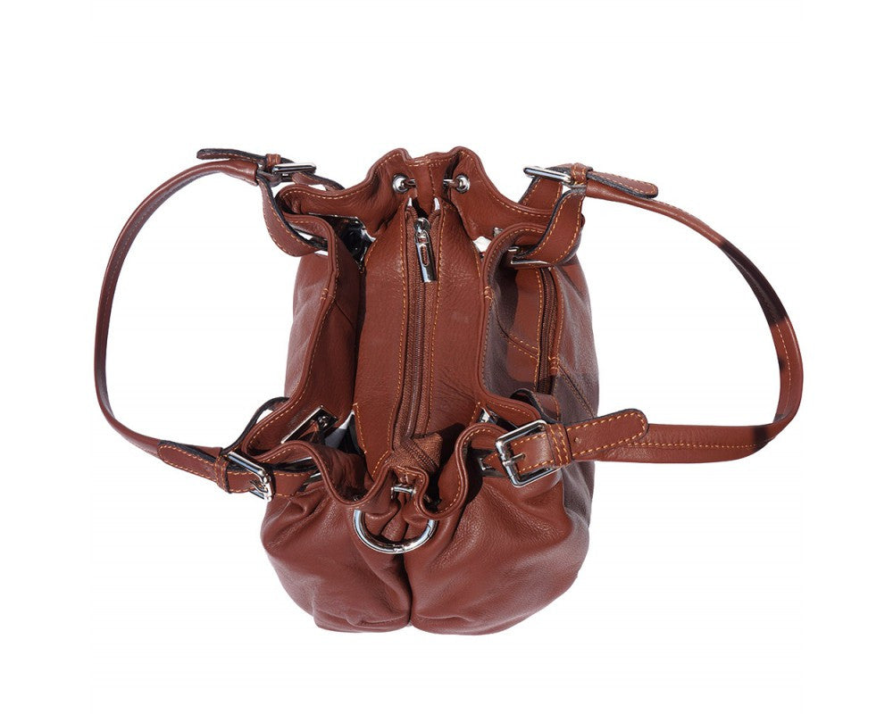 palazzo calf leather shoulder bag