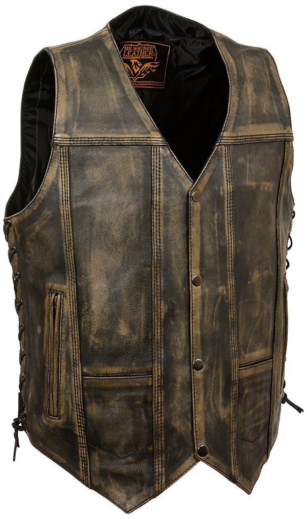 Outerwear | Men's Vests | Maine-Line Leather