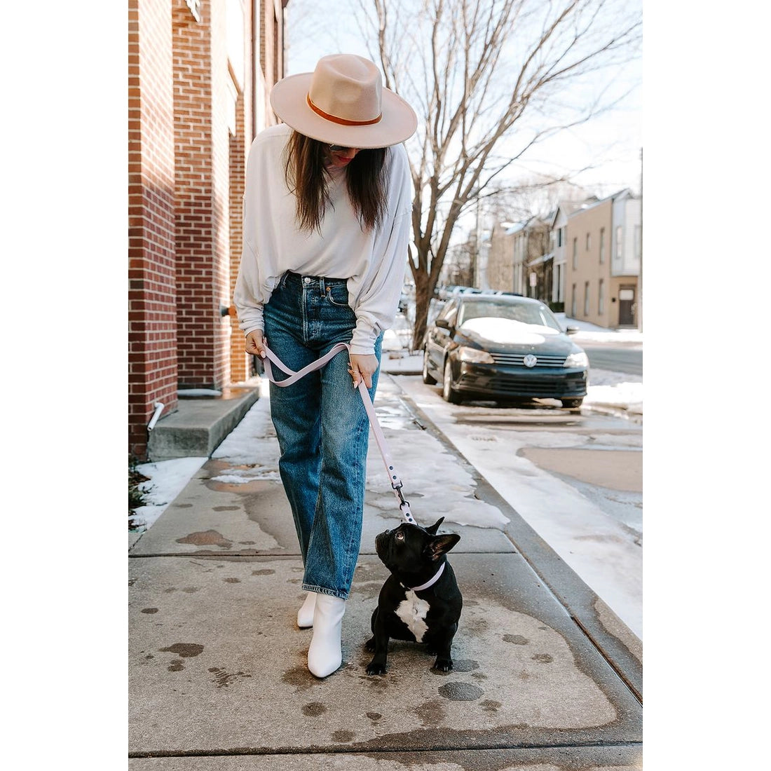 Blush Pink Biothane Collar