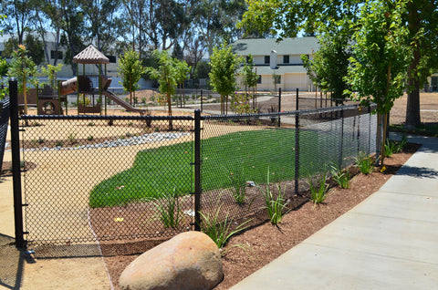 Example Of Chain Link Fence With Top Rail