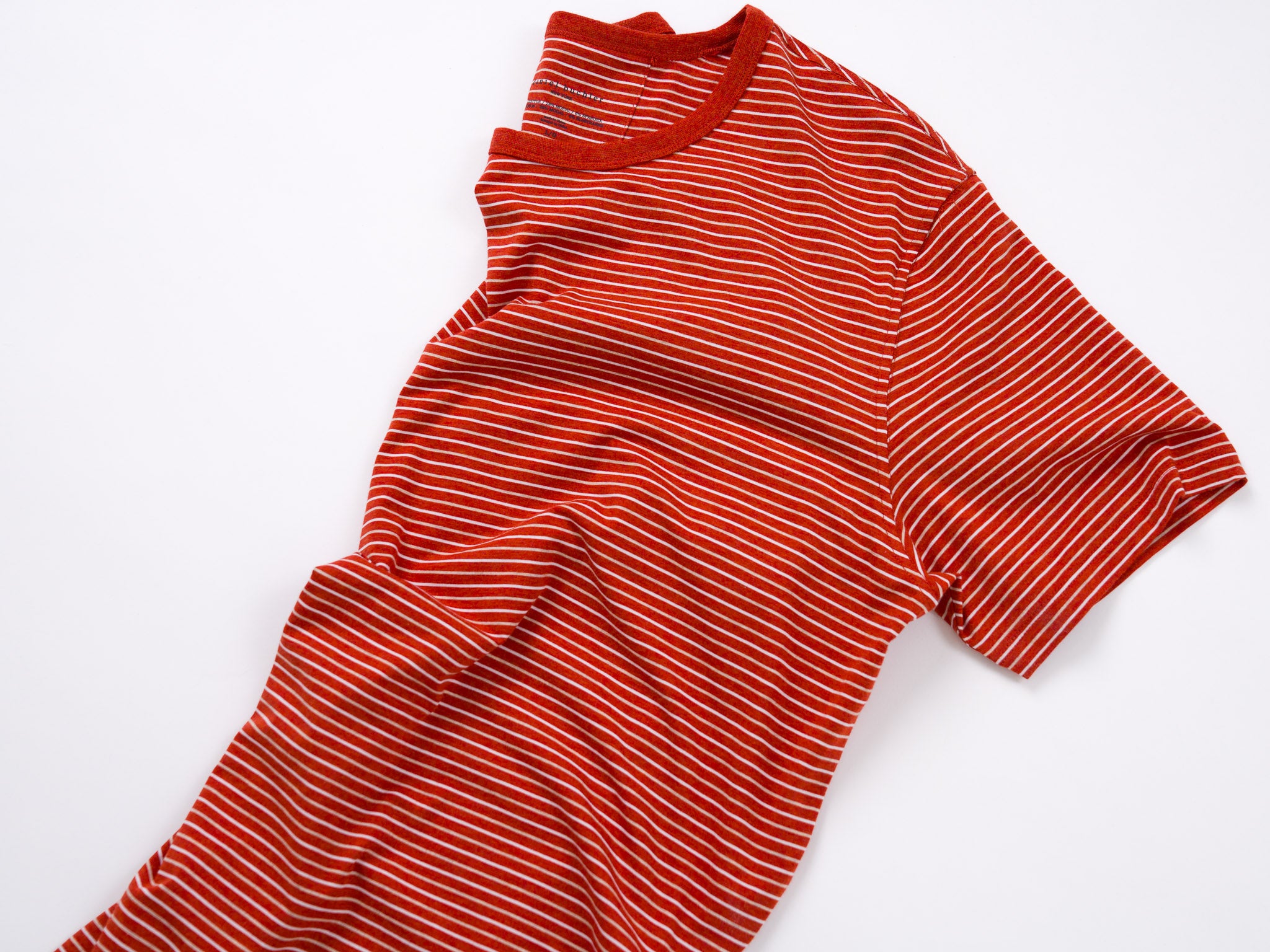 Cotton/Modal Striped Crewneck