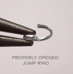 properly opened jump ring