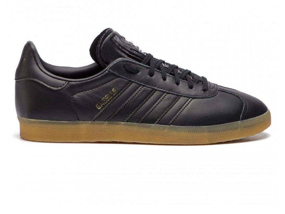 adidas gazelle black and gum