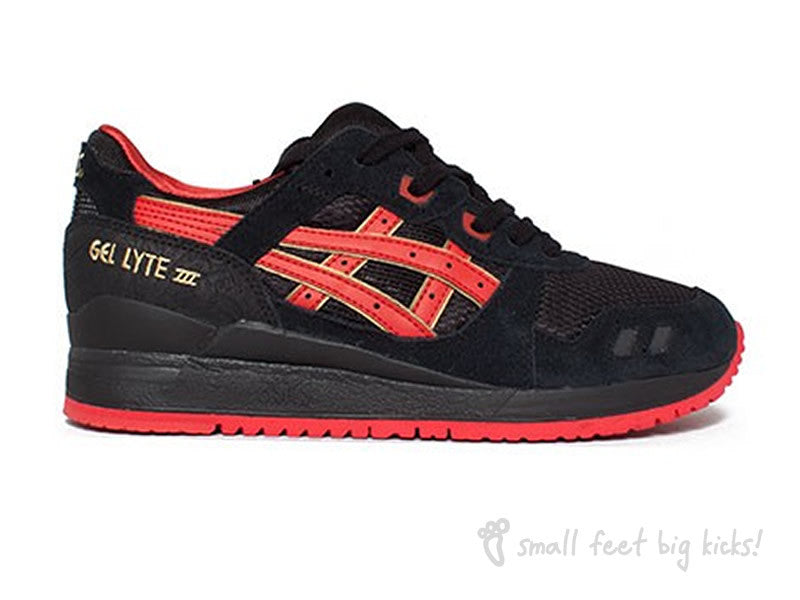 asics gel lyte 3 red black