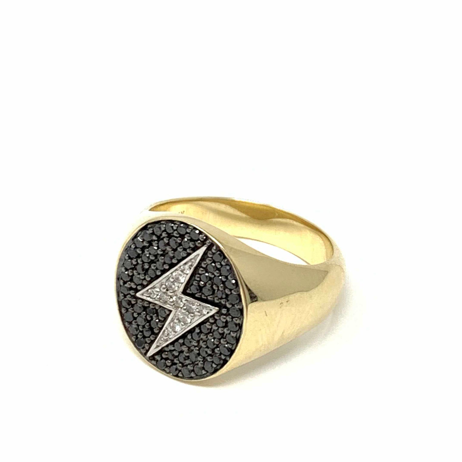 Lightning Bolt Signet Ring – mariachristofilis