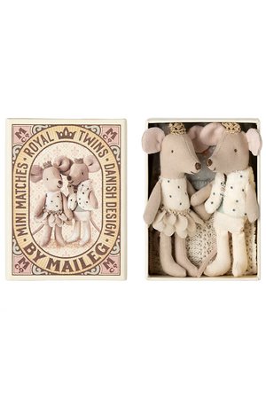 Maileg Royal Twin Mice Little Sister & Brother - Nest Style & Design