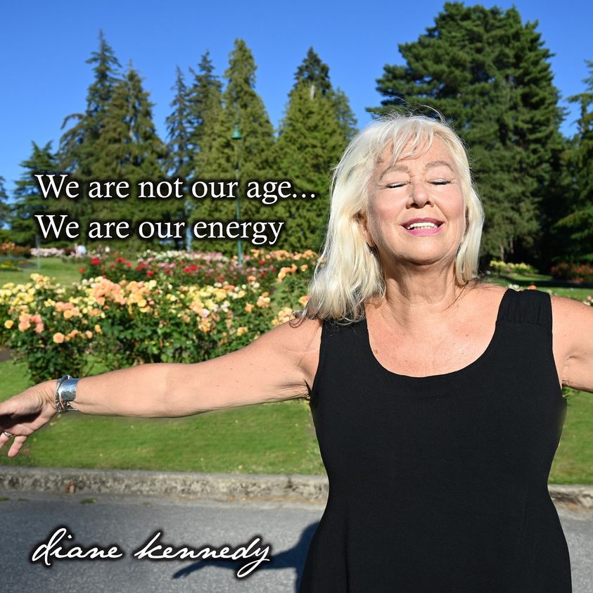 older mature women wearing a black tank top 