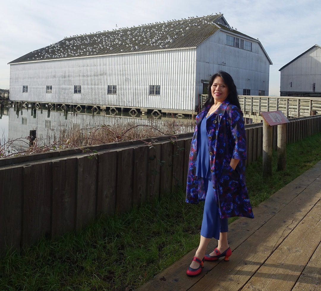 Historic Britannia Shipyards and boardwalk at Steveston Village BC