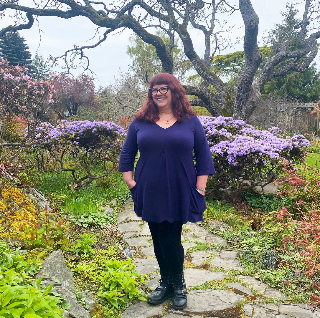 Canadian designer Diane Kennedy at Abkhazi garden in Victoria BC