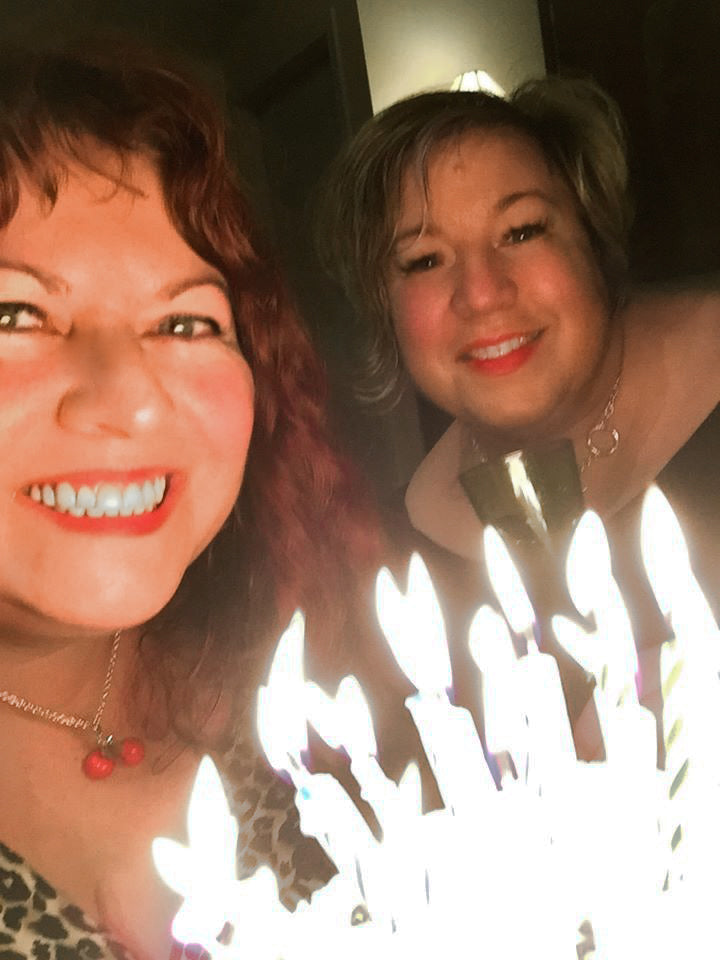 Diane Kennedy and Shelly Reinhart celebrate their 50th birthday