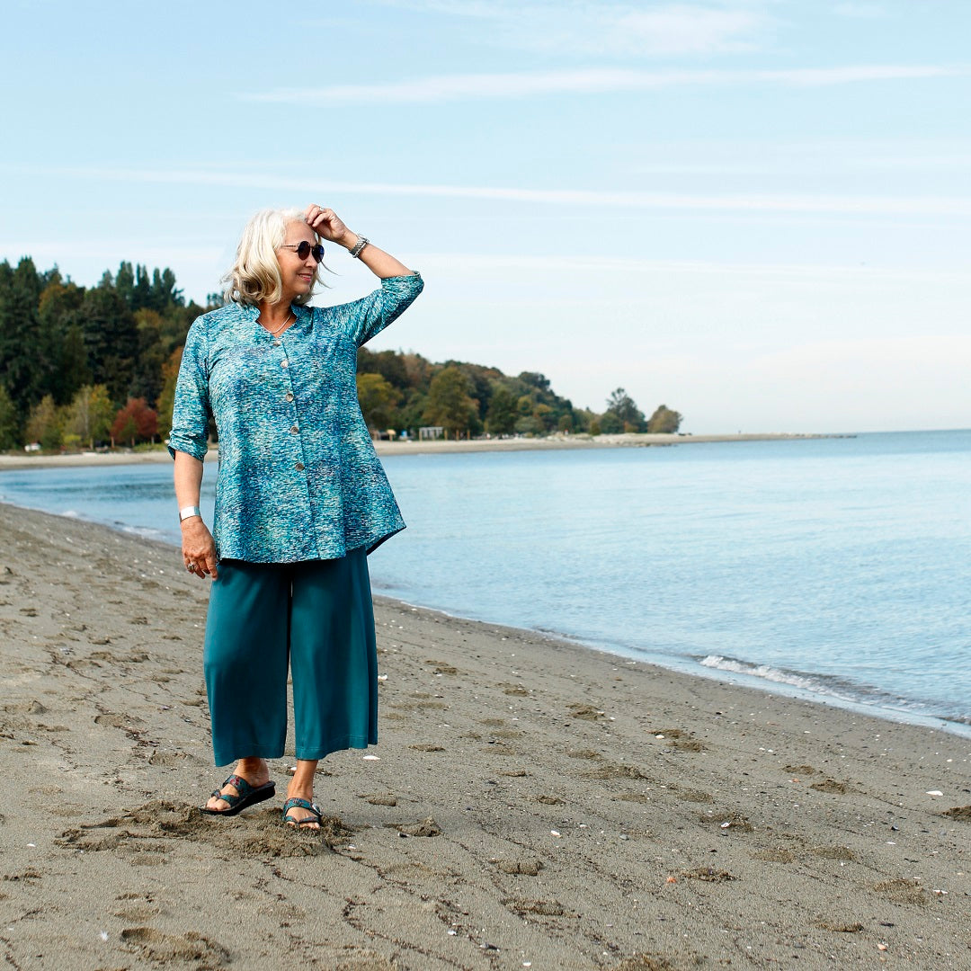 At the beach in Diane Kennedy's Spring collection