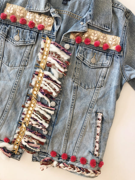 Denim Jacket DIY – Knit Collage