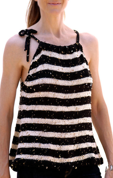 The Stargazing Stripes Tank by Karen Clements – Knit Collage
