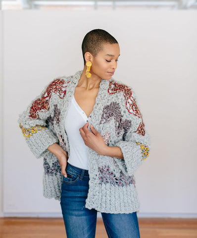 Knit Collage Garden Party Sweater Pattern