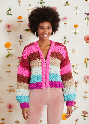 Over The Rainbow Cardi Pattern – Knit Collage