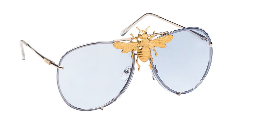 gucci shades with butterfly in the 
