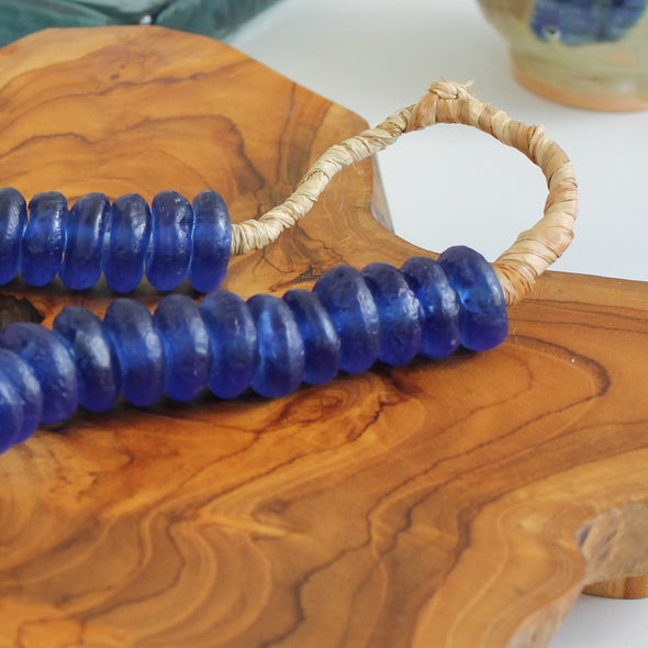 Handmade Cobalt Sentimental Keepsake Handmade Decorative Bead Strand