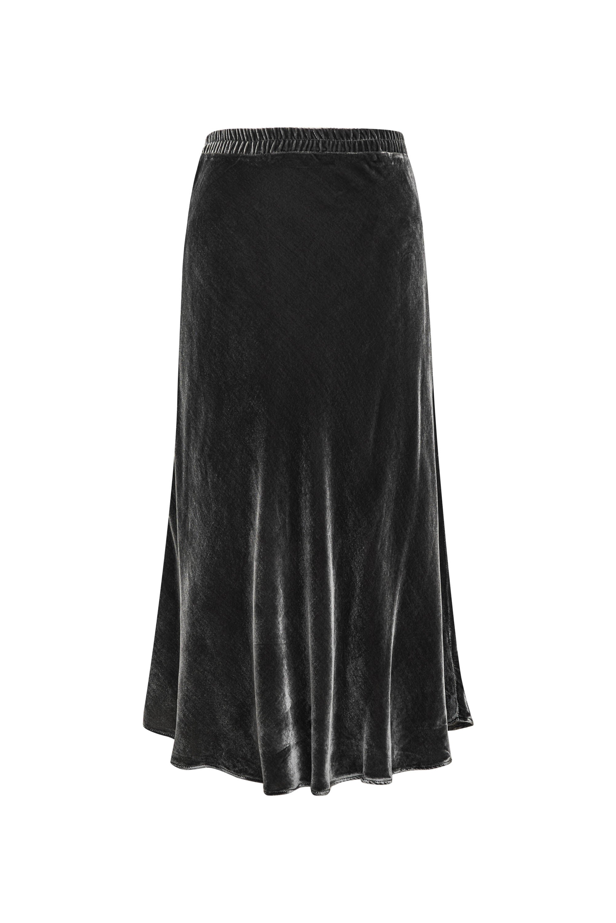 Velvet Bias Flare Skirt