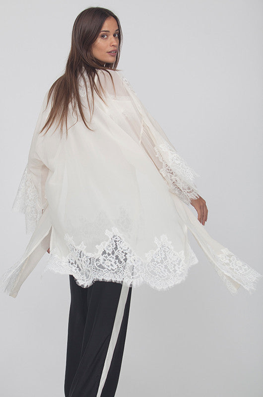 Coco Lace Silk Kimono